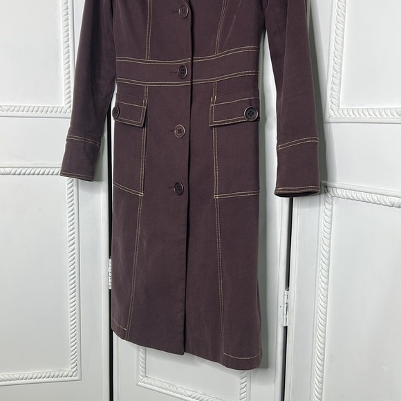 Zara purple long coat - Picture 2 of 6